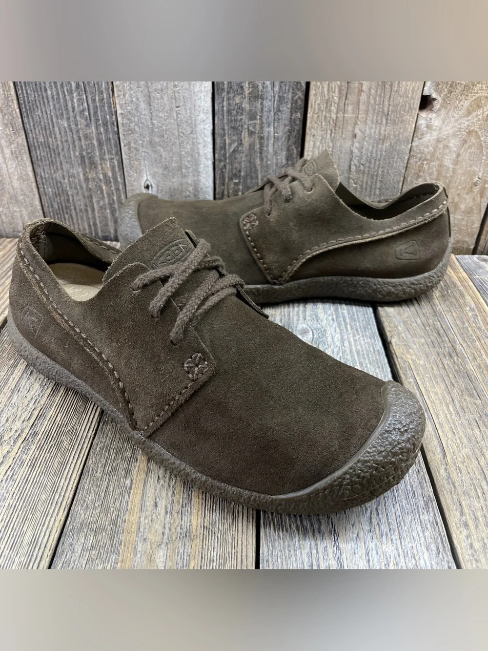 Keen Howser Mens 10.5 Suede Oxford Shoes Lace Up Casual Comfort Sneakers Hiking